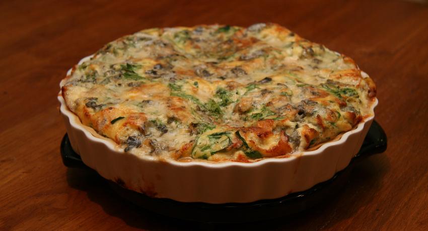 Cheese And Rocket Quiche