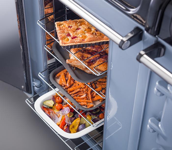 Large conventional fan oven available on large AGA eR3 Series models