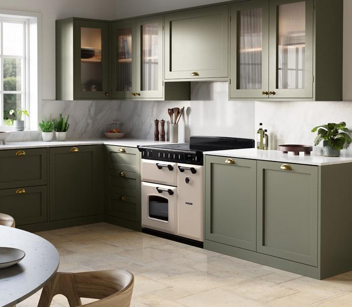 Falcon Classic 90 Induction, Pale Cream in roomset